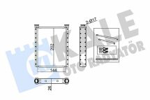 KALE TOYOTA Радіатор опалення Yaris 05-