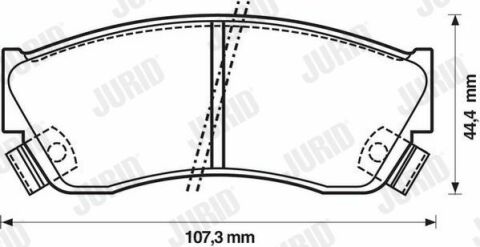 JURID SUZUKI Гальмівні колодки передні SWIFT 1.3 83-89