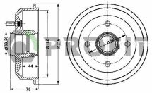 Барабан гальмівний