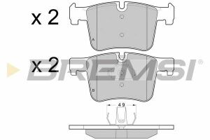 Тормозные колодки пер. BMW 1/2/3/4/X3/X4 10-