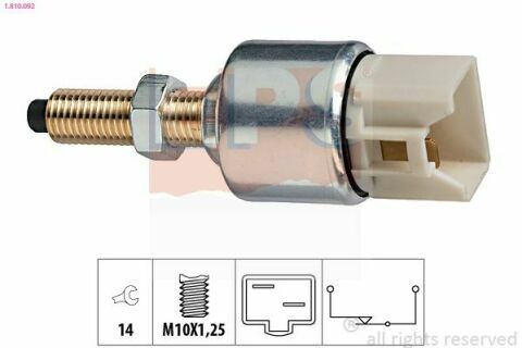 EPS HONDA Вимикач STOP-сигналів Accord VI/VII, Civic IV/V, Concerto 89-.