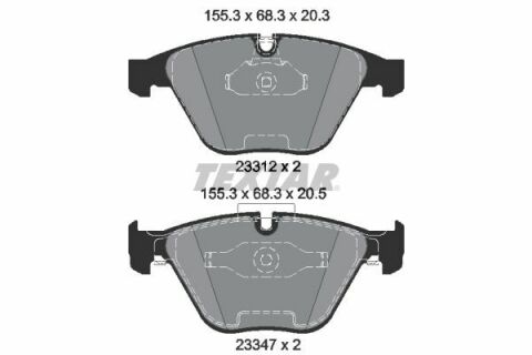 Колодки гальмівні (передні) BMW 3 (E90/E92/E93) 06-13 (Teves)