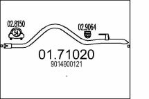 Труба выхлопной системы, задняя часть