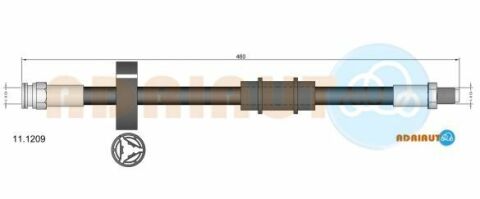 ADRIAUTO FIAT Шланг передній гальмівний Tempra -94