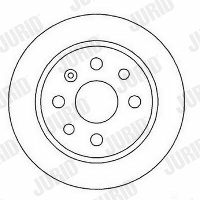 JURID OPEL Диск тормозной задний Vectra B 95- 270 10 8