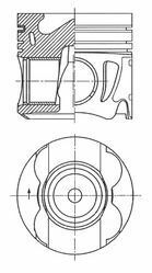 Поршень MB C-class (W204)/E-class (W212) 2.1D/2.2D 08- (83.00mm/STD)