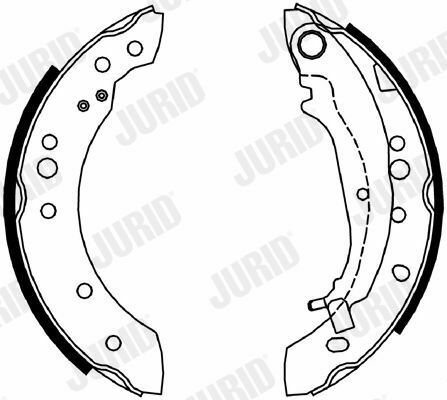 JURID MITSUBISHI Тормозные колодки задн. COLT VI 1.5 04-12, SMART FORFOUR (454) 1.5 04-06