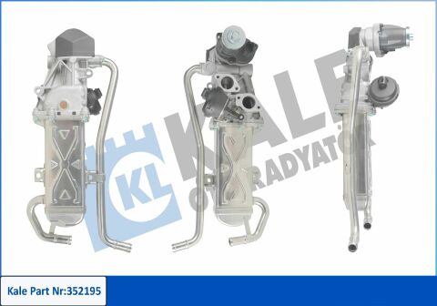 KALE VW EGR клапан Audi A1/3, Skoda Fabia II, Roomster, Polo 1.2/1.6TDI 09-