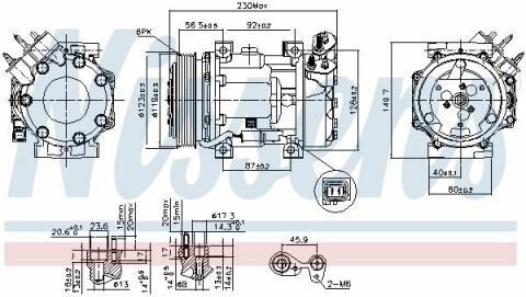 Компрессор PT 306(97-)1.8 D(+)[OE 6453.NK]