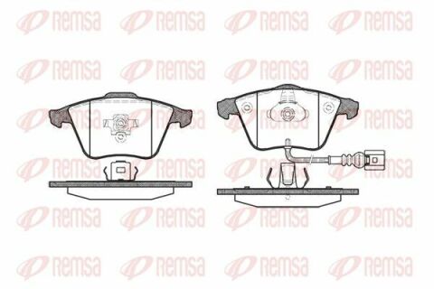 Тормозные колодки перед. AUDI A3/TT VW Golf V, Passat 05-SEAT Леон (с датч.)