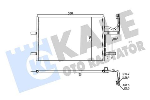 Радиатор кондиционера mazda 3/5 03-