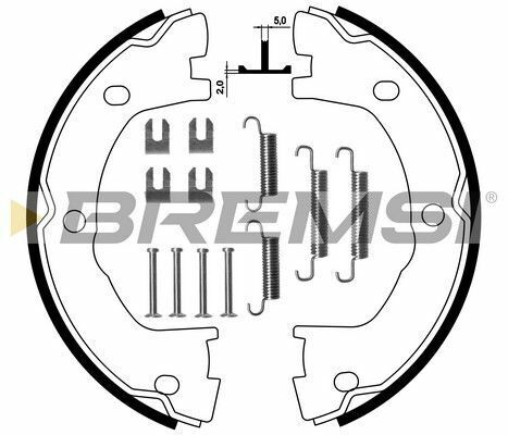 Колодки ручного тормоза Daily II 89-99/Mascott 99-10 (Brembo) с пружинками