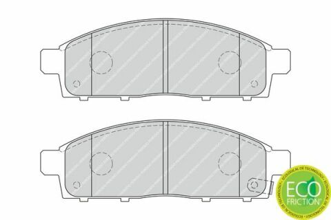 Тормозные колодки дисковые FIAT Fullback 16-19; MITSUBISHI L200 06-15, L200 15-19, Pajero Sport 08-16