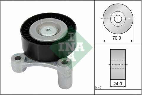 Ролик генератора Volvo S60/S90/V60/V90/XC60/XC90 13- (паразитний) (70х24)