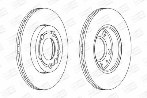 Диск гальмівний передній (вентил.) Polo 01-Skoda Fabia (239*18) VW