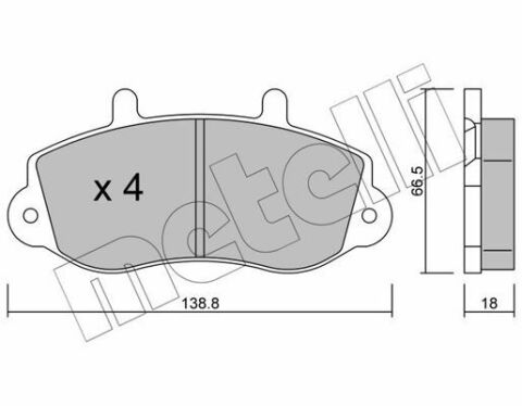 Колодки тормозные (передние) Renault Master II/Opel Movano 98-01 R15