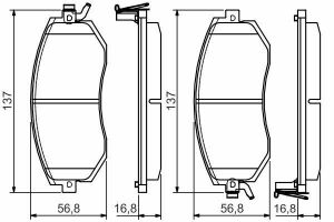 Колодки тормозные Forester 13-, Outback 09- SUBARU