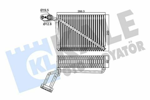 KALE VW Испаритель Audi A4,Skoda SuperB I,Passat 96-