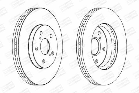 Диск тормозной передний (вентил.) Camry 01- TOYOTA