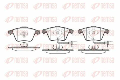 Тормозные колодки перед. AUDI A4/6/8 04-