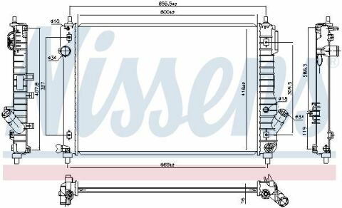 Радиатор CT/GMC AVEO(05-)1.4 16V VVT[OE 96942181]