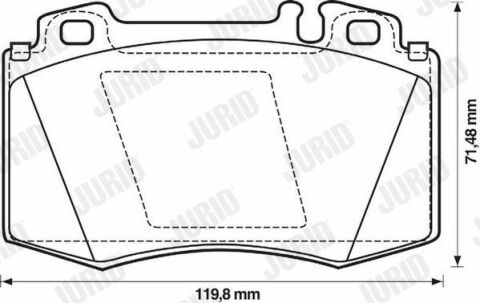 гальмівні колодки передні ml w163,w220