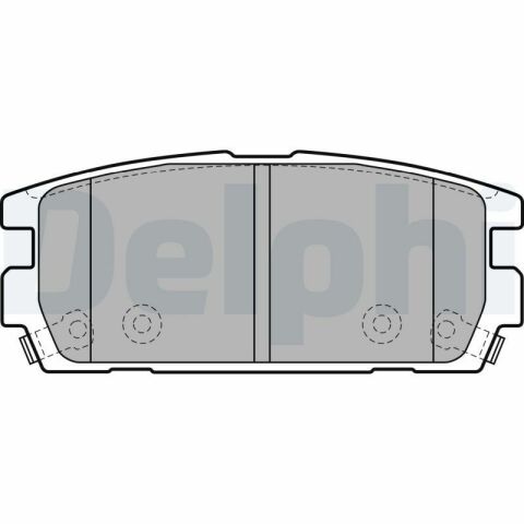 Колодки гальмівні (задні) Hyundai Terracan 01-06