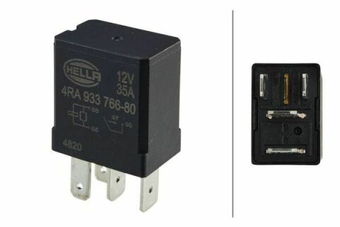 реле 35A 4 полюса 12V