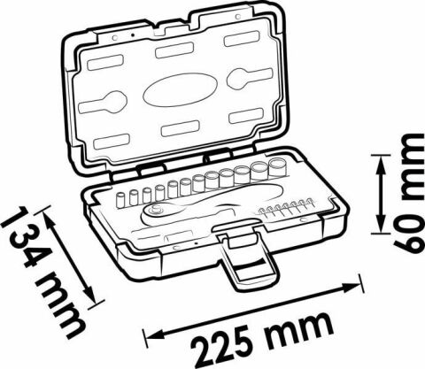 Набір насадок 1/4'' (23 предмета)