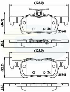 CBP02335 Comline - Тормозные колодки для дисков