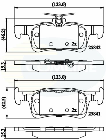 CBP02335 Comline - Тормозные колодки для дисков