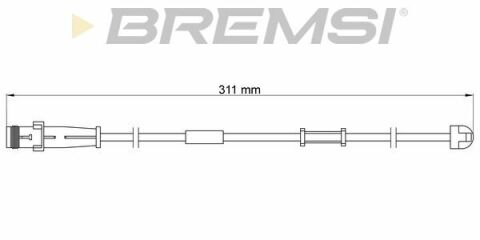 Датчик тормозных колодок Astra H/Vectra C 02-перед.