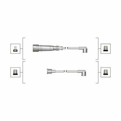 Проводи запалювання VW Golf II/III 1.4/1.8 91-/Skoda Octavia 1.6 96- (високовольтні) (к-кт) (MSQ0003)