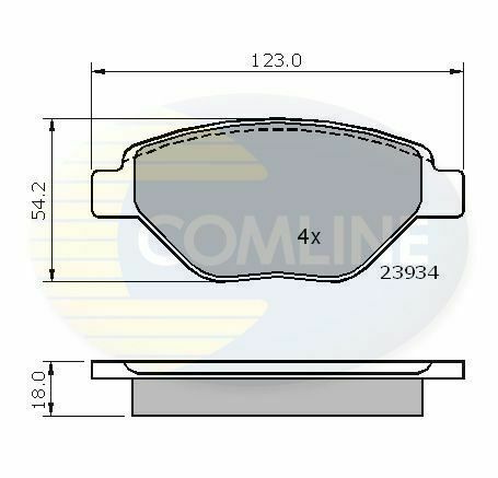 CBP01159 Comline - Тормозные колодки для дисков