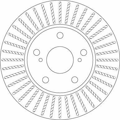 Диск тормозной передний TOYOTA Corolla 13-18, Auris E180 12-18