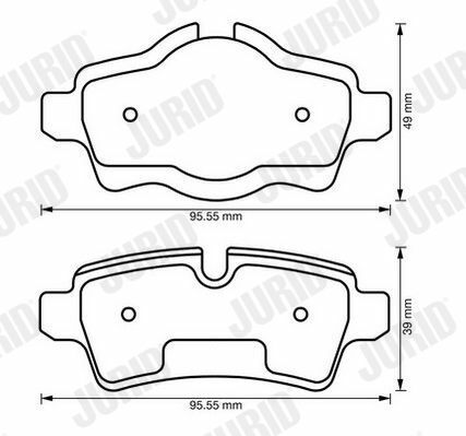JURID Тормозные колодки задн. MINI 06-