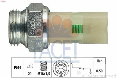 Датчик давления масла Renault 21/Espace/Megane/ Volvo 440/460/480 1.6-3.0 84-3.0