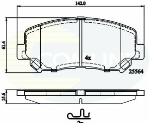 CBP32252 Comline - Тормозные колодки для дисков