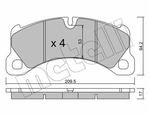 Колодки тормозные (передние) Porsche Cayenne 10-