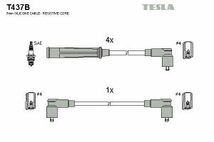 Кабель запалювання к-кт TESLA BMW 75-90 E21