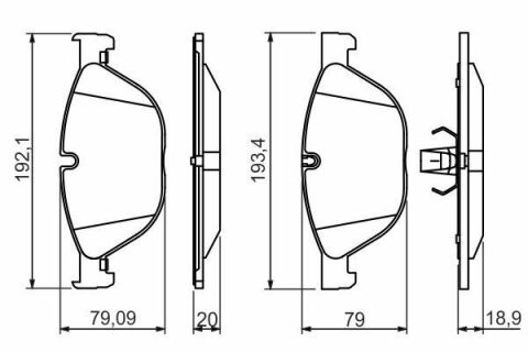 Колодки тормозные (передние) BMW 5 (F07/F10/F11) 09-17/6 (F06/F13) 11-18/7 (F01/F02/F03/F04) 08-15 N20/N47/N52/N53/N55 /N57/N63