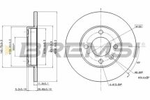 Тормозной диск перед. Golf I/II/III/Jetta I/II (239x12)
