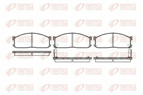 MAZDA Колодки гальмівні передн.E2200, ASIA МОП. Hi-Topic 2.7D 05.93-12.98