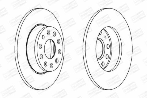 Диск тормозной задний Audi A3 08-Golf VI 08-, Caddy IIISkodaSeat VW