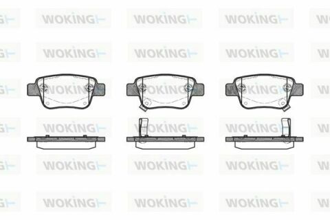 Тормозные колодки зад. Toyota Avensis 00-08 (Bosch)