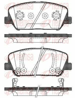 KIA Гальмівні колодки передн. Ceed,Cerato 13-, Carens 1,7CRDi 13-,Hyundai i30,Grandeur