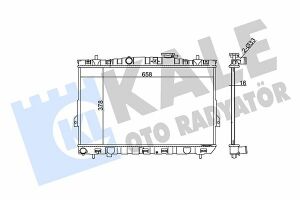 KALE HYUNDAI Радіатор охолодження Coupe 2.0/2.7 01-