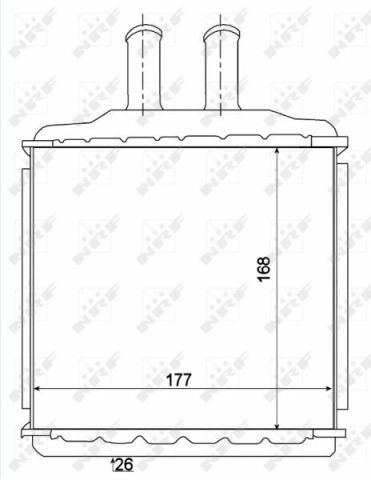 Радиатор печки Chevrolet Lacetti/Daewoo Nubira 1.4-1.8/2.0D 05-