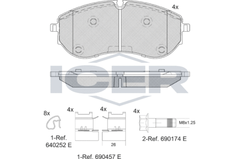 Колодки тормозные (передние) VW Crafter 16-