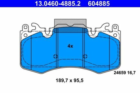 Колодки гальмівні (передні) Land Rover Range Rover III/IV 02-/Range Rover Sport 05-/Discovery V 16-